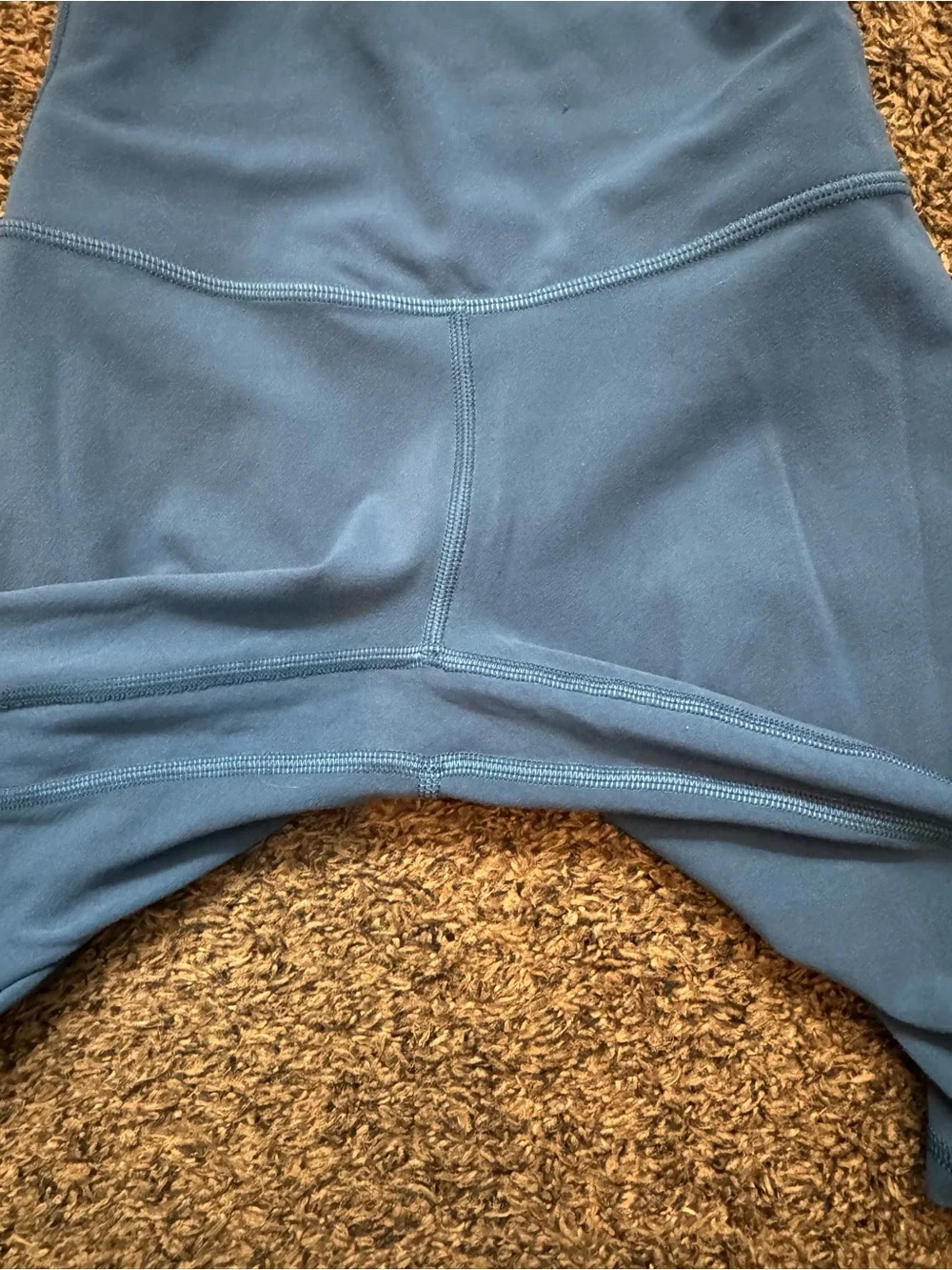 lululemon athletica high-waist biker shorts in slate blue